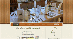 Desktop Screenshot of gasthof-zumgruenenbaum.de